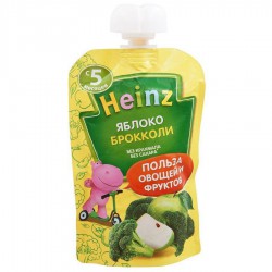 Пюре Heinz яблоко брокколи без сахара с 5 мес 90 г