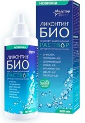Раствор для ухода за контактными линзами Ликонтин-Био с контейнером 360 мл