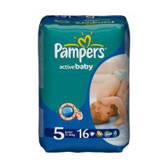 Подгузники 10 шт. Pampers актив беби джуниор 11-18 кг р. 5