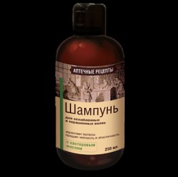 Шампунь Аптечный союз Аптечные рецепты с касторовым маслом для ослабленных и окрашенных волос 250 мл