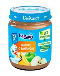 Пюре Беллакт яблоко банан с 6 мес 100 г