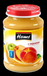 Пюре Hame персик с 5 мес 190 г
